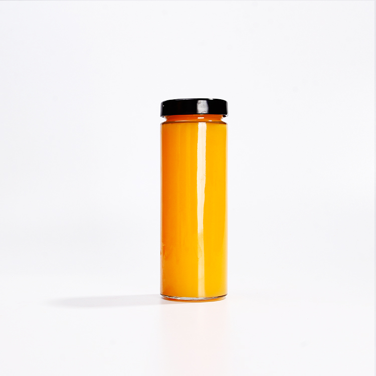 Airtight Canning Jar 10 Ounce Tall Glass Jars 280ml With Metal Lid For Cold Pressed Juice