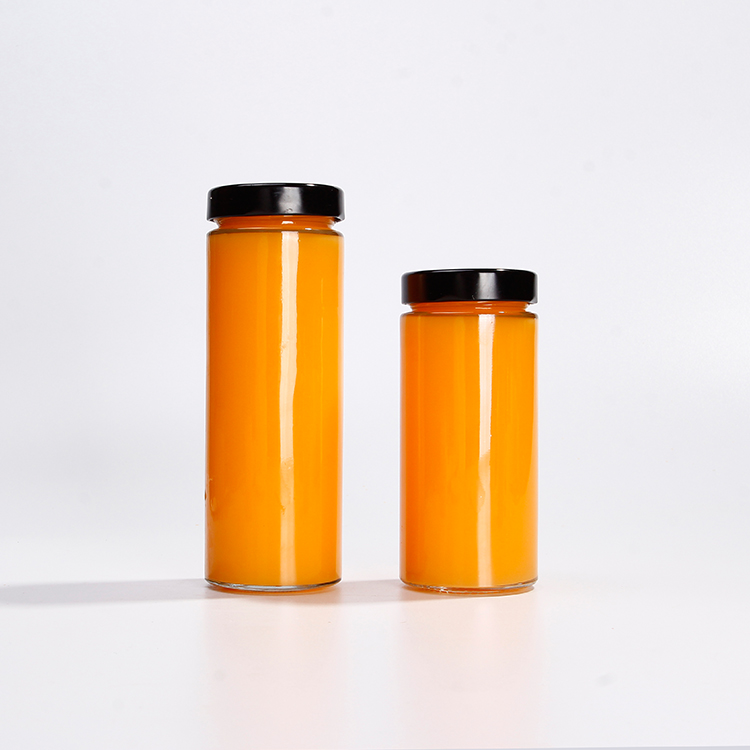 Airtight Canning Jar 10 Ounce Tall Glass Jars 280ml With Metal Lid For Cold Pressed Juice