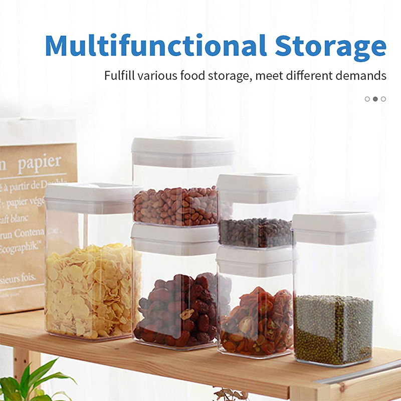 Airtight Food Storage Container Set, Kitchen Canisters with Lids, Leak-Proof Pantry Storage Containers with Food-Grade Material