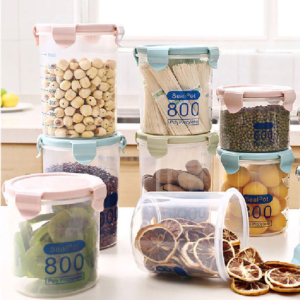 Airtight Food Storage Containers Kitchen Tools BPA Free Plastic Kitchen Storage Containers for Bulk Food