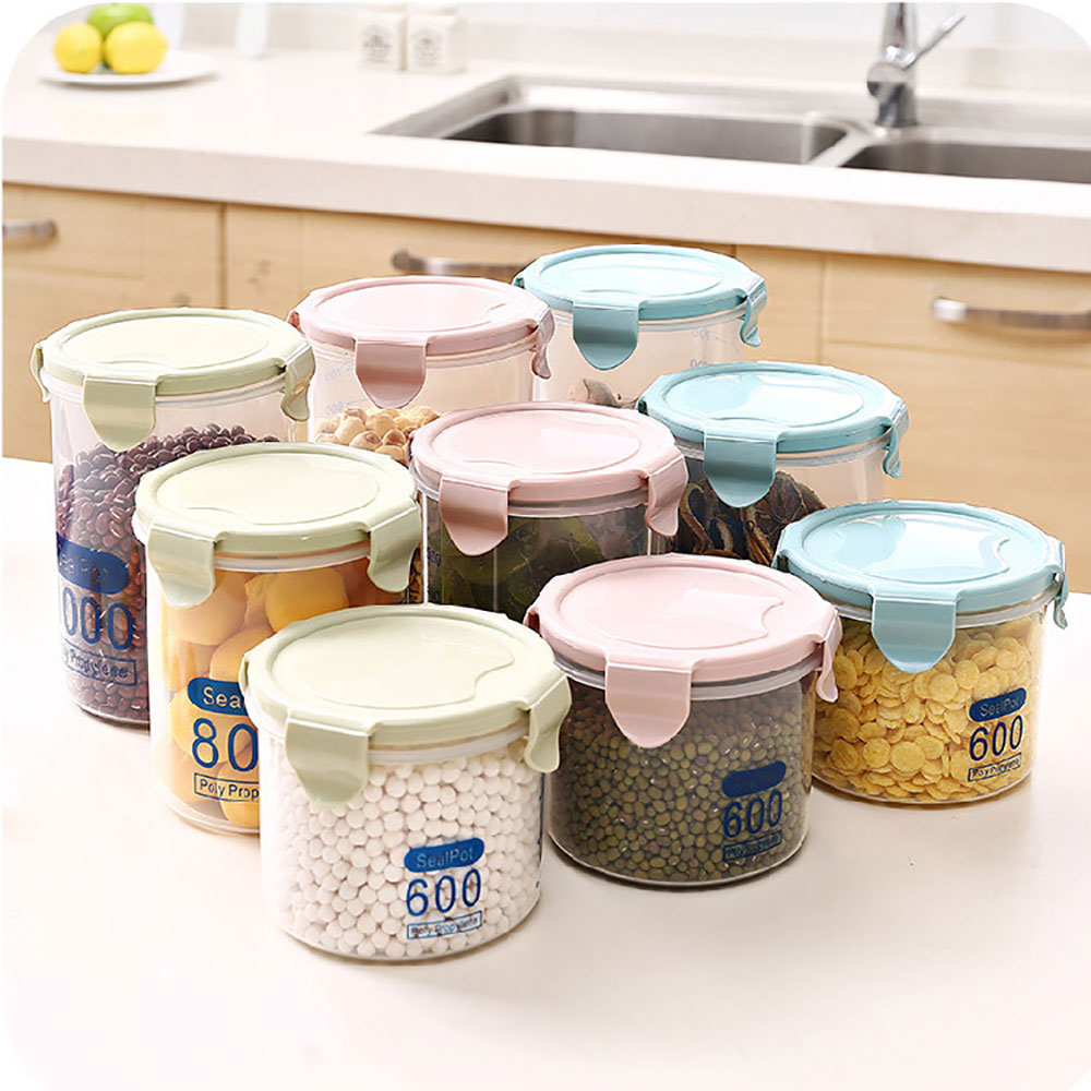 Airtight Food Storage Containers Kitchen Tools BPA Free Plastic Kitchen Storage Containers for Bulk Food