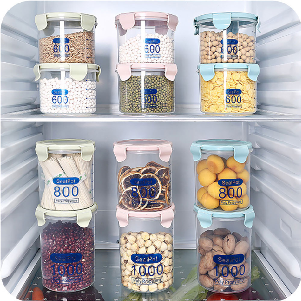 Airtight Food Storage Containers Kitchen Tools BPA Free Plastic Kitchen Storage Containers for Bulk Food