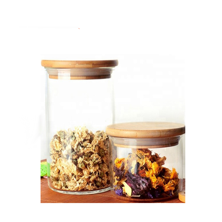Airtight Glass Spice Jar Kitchen Refrigerator Storage Box Black Glass Jar Storage