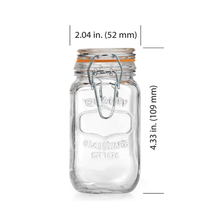 Airtight Glass Spice Jar storage glass jars and containers mason jars bottle