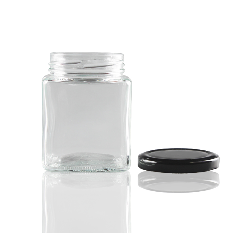 Airtight Glass Wide Mouth Straight Sided Canning Preserving Jars With Metal Lids For food storage and Candles
