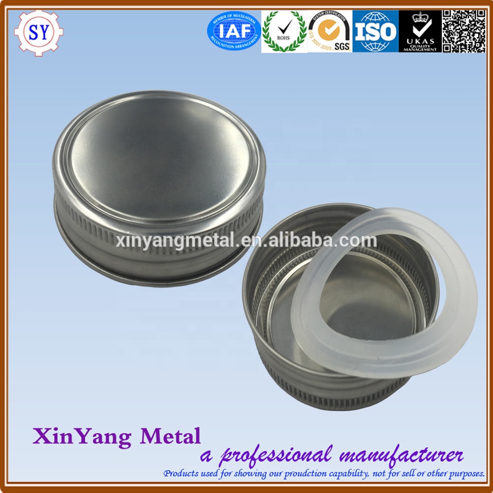Airtight Rust-proof and Leak-proof Metal Stainless Steel Canning Jar Lids Glass Cover for Kerr Ball Mason Wide & Regular Mouth