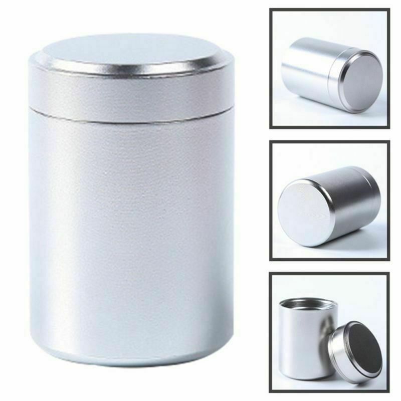 Airtight Smell Proof Container Aluminum Colorful Herb Stash Tea Jar Sealed Can Pretty Hot Ceramic Smoking Pipe Herb Grinder