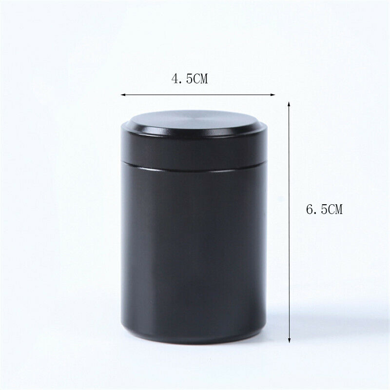 Airtight Smell Proof Container Aluminum Colorful Herb Stash Tea Jar Sealed Can Pretty Hot Ceramic Smoking Pipe Herb Grinder