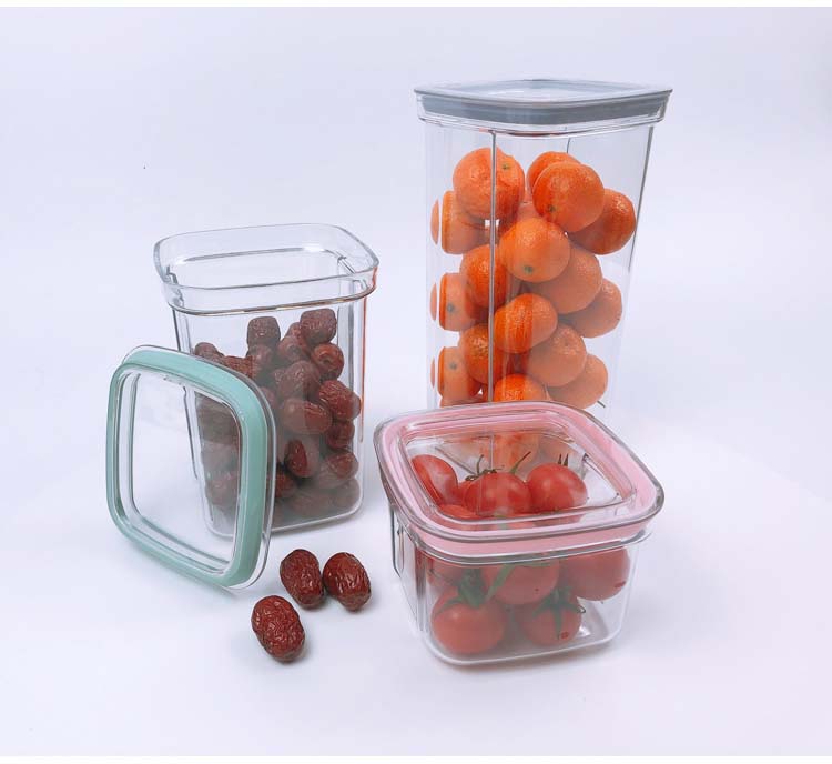 Airtight Transparent BPA Free Plastic Cereal Dispenser Containers For Food Storage Kitchen Nuts Grains Flour And More