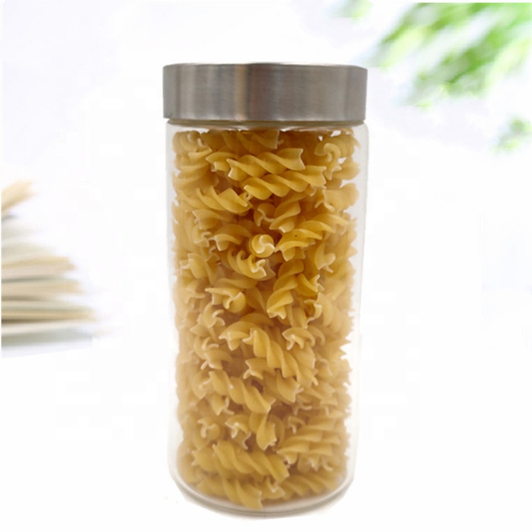 Airtight Wide Mouth High Borosilicate Glass Storage Jars Canisters Sets with Lid