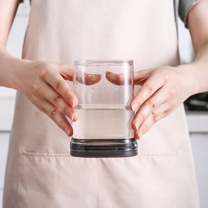 Airtight cans food grade plastic transparent beans grain storage jar kitchen grain storage box