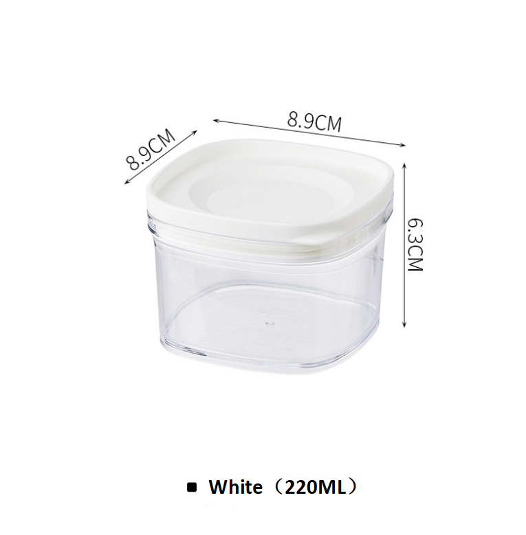 Airtight cans food grade plastic transparent beans grain storage jar kitchen grain storage box