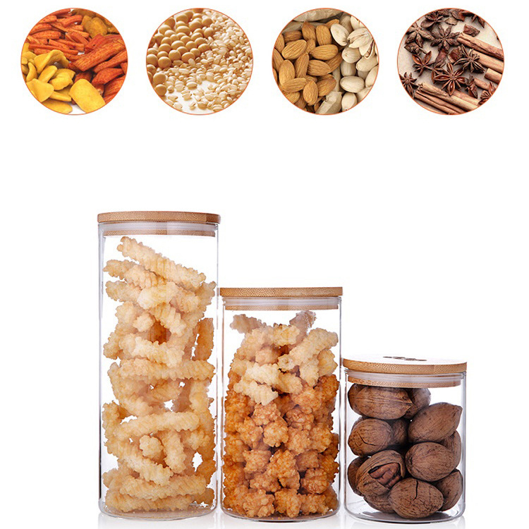 Airtight jar 450 650 950 wholesale glass airtight jar_kitchen storage jar