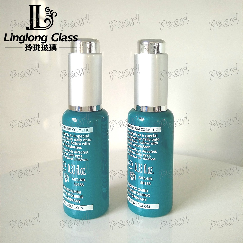 Alibaba China 30ml glass bottle with push down dropper