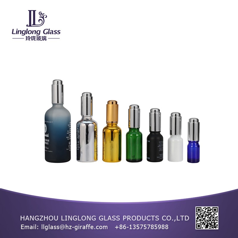 Alibaba China 30ml glass bottle with push down dropper