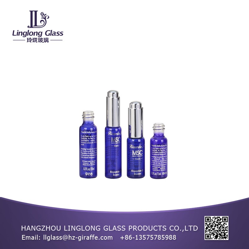Alibaba China 30ml glass bottle with push down dropper