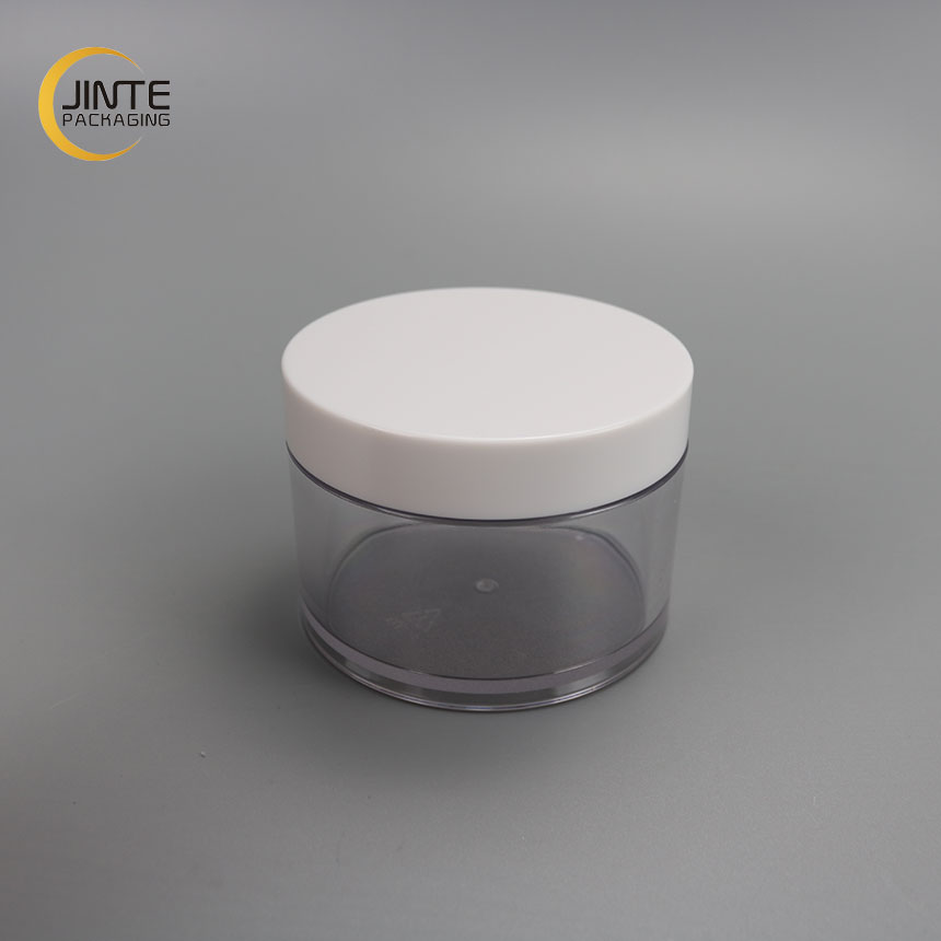 Alibaba China shuppliers cosmetic packaging 5g 10g 15g 30g 50g 100g 150g 200g 250g wide mouth PETG transparent Plastic Cream Jar