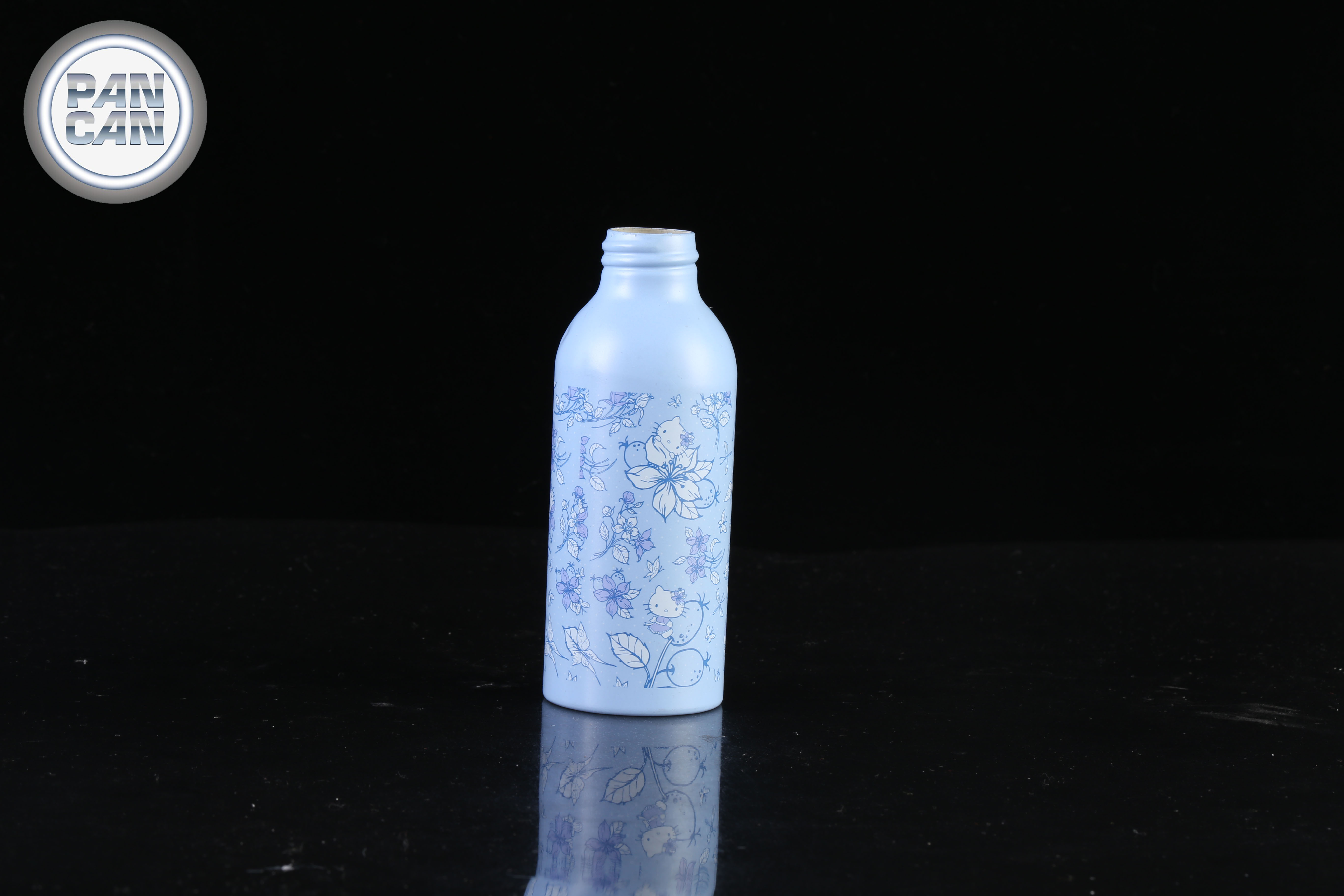 Aluminium Bottle Colour Spray Bottle 300ml 400ml 500ml Aluminum Shampoo Personal Care Cap with Brush Offset Printing