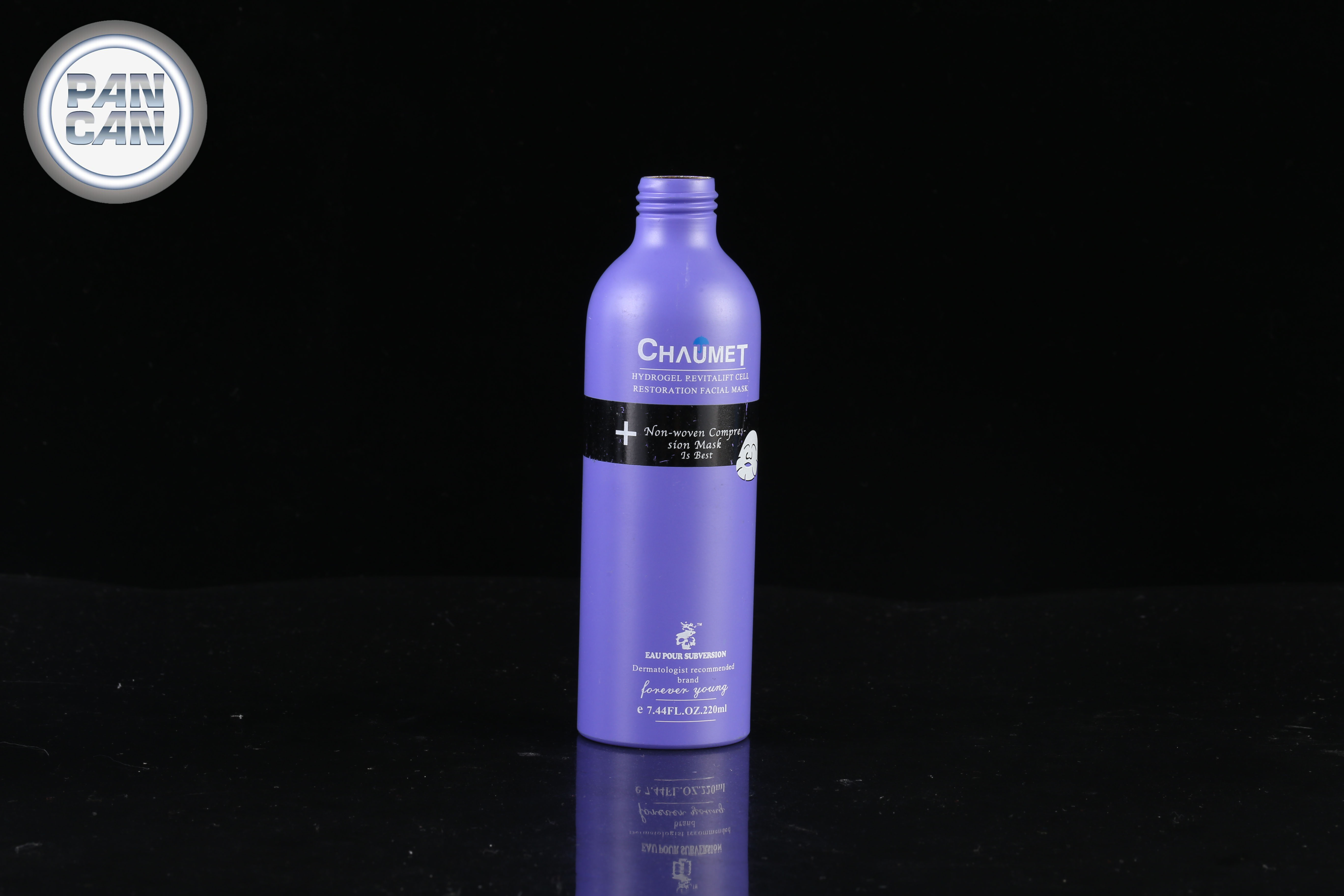 Aluminium Bottle Colour Spray Bottle 300ml 400ml 500ml Aluminum Shampoo Personal Care Cap with Brush Offset Printing