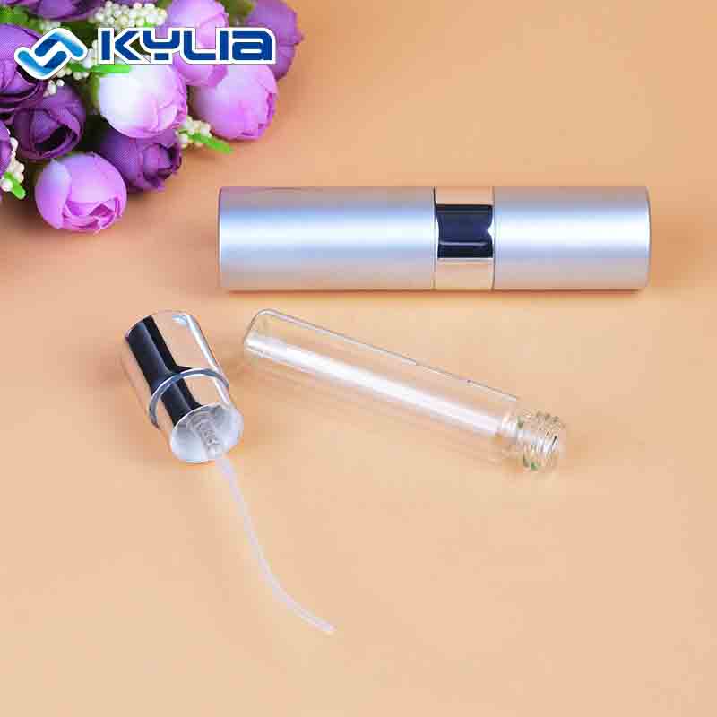 Aluminium Fine Mist Spray Bottle 8ml gold Perfume travel Atomizer