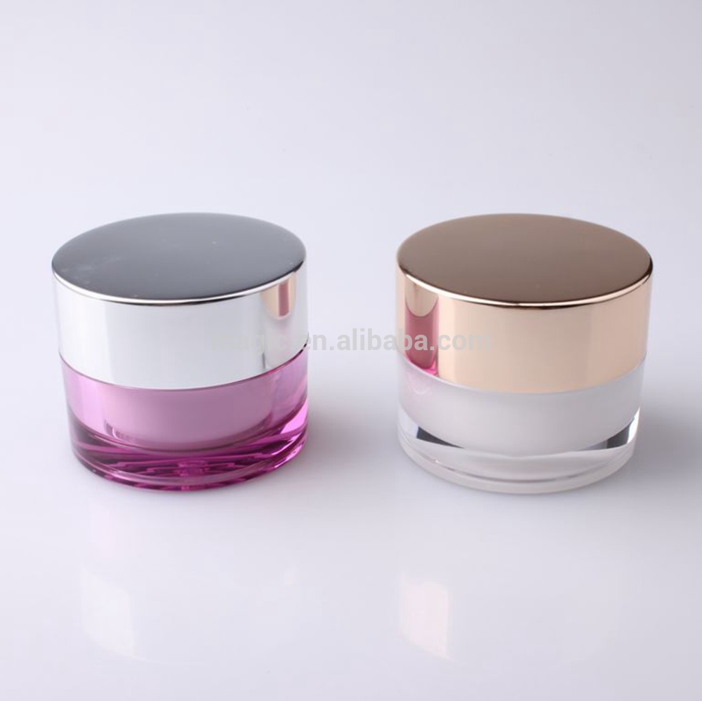 Aluminum Acrylic Jar Cream Jar cosmetic packaging container
