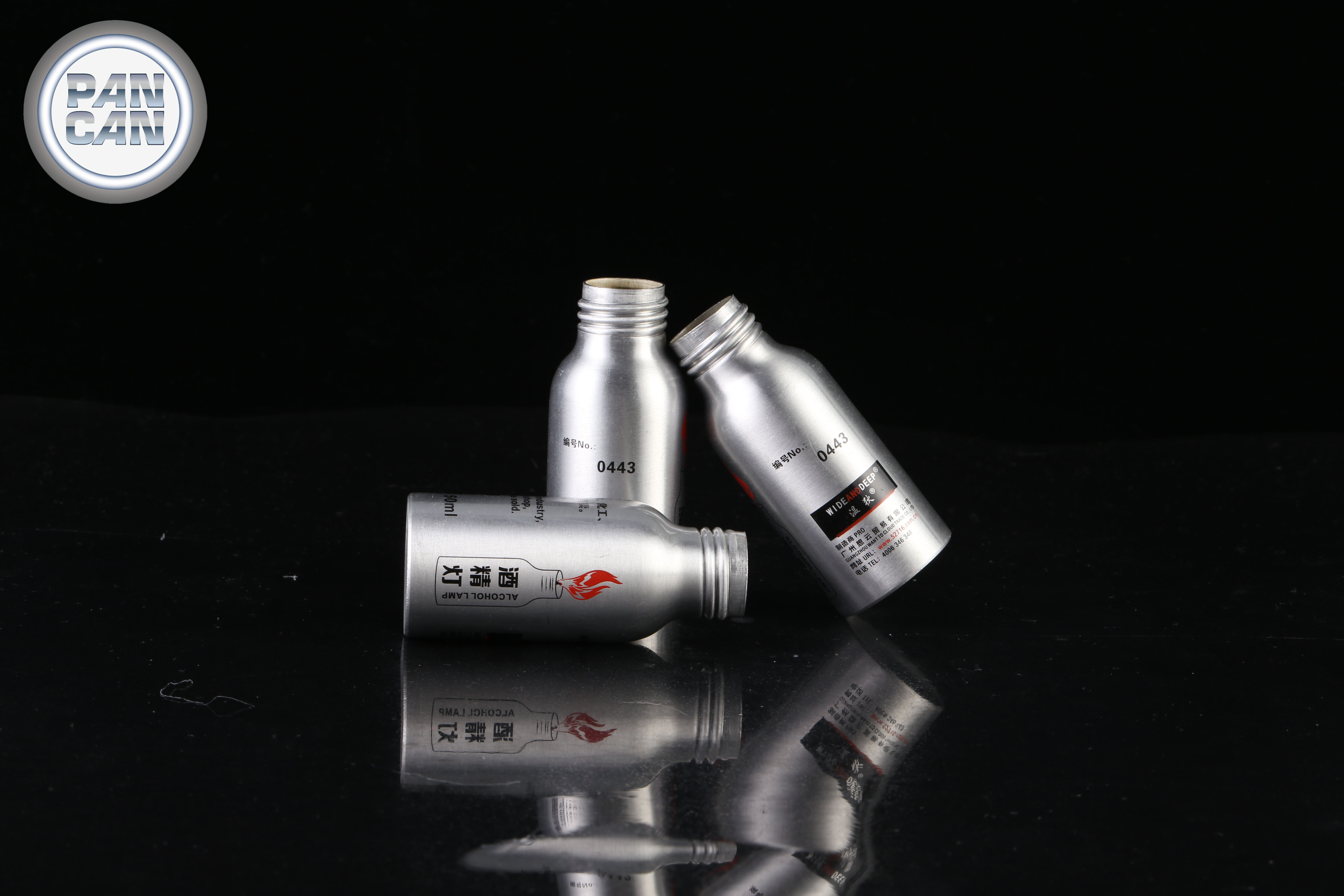 Aluminum Bottle Custom 50ml Eco Friendly Aluminium Beverage Screw Cap Offset Printing