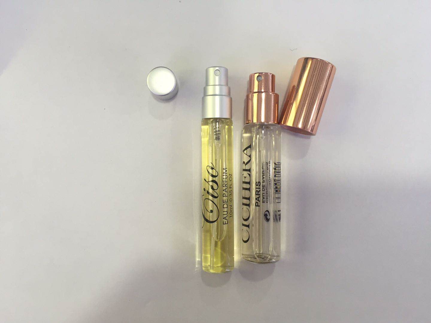 Aluminum Cover Glass Taste Perfume Bottles 10ml glass atomizer Safety Luxury Sprayer Bottles