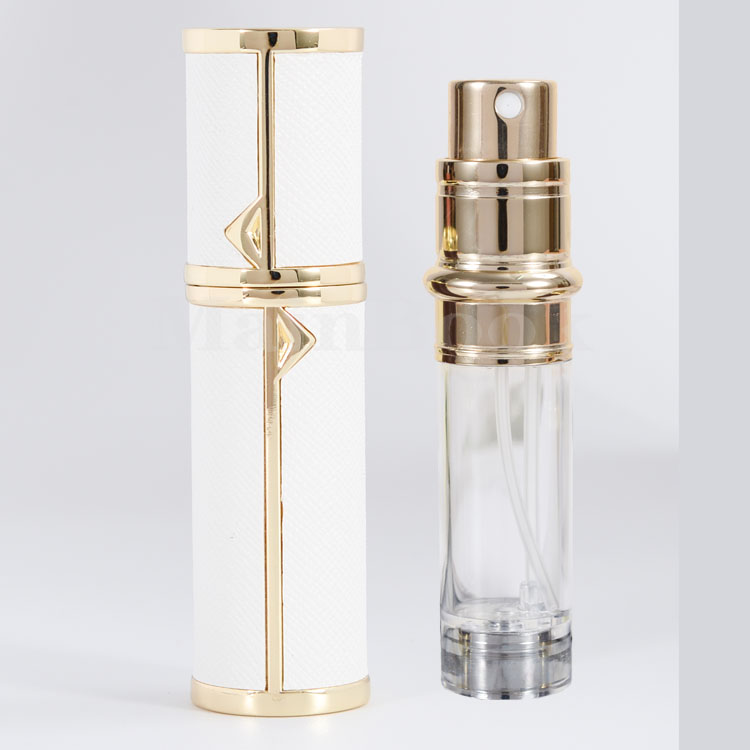 Aluminum Perfume Bottle Empty Women Leather Atomizer Aluminium Bottom Filled Bottles Spray Mini  buy empty perfume bottles