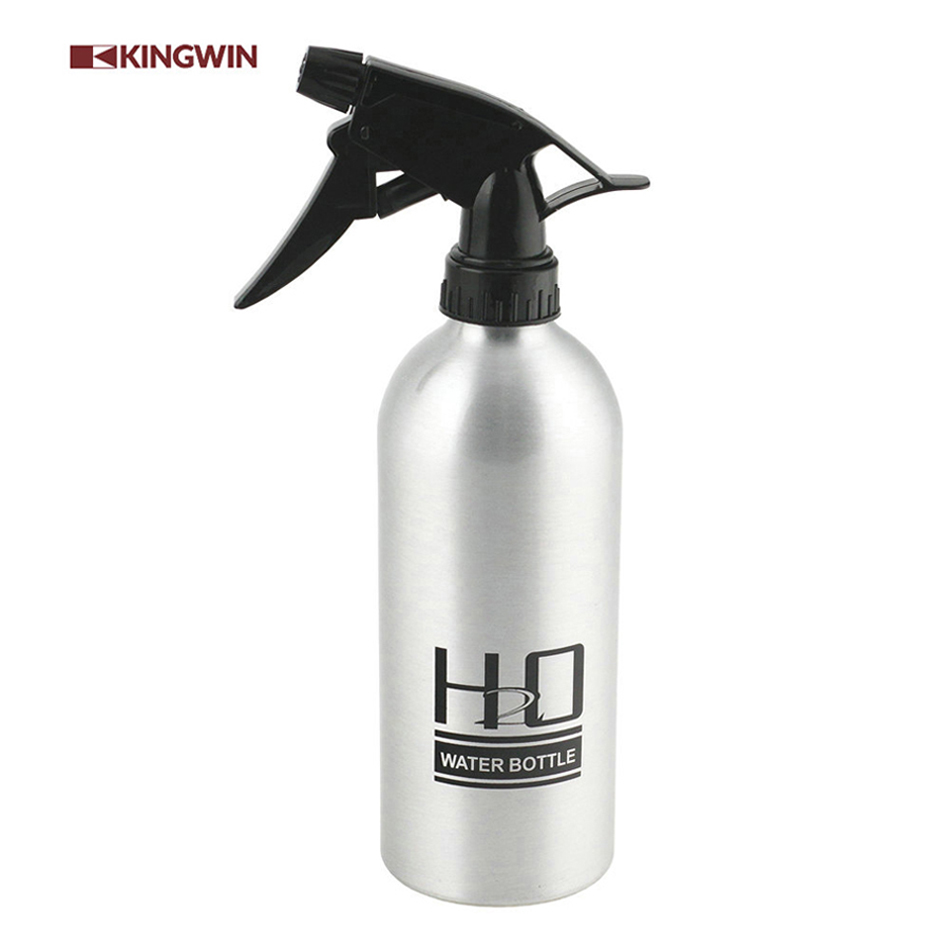 Aluminum Spray Bottle Aluminium 750 Ml 250ml 500ml Shampoo 12 Month Alnumium Hot Stamping Easy Open End KINGWIN White/ Silver