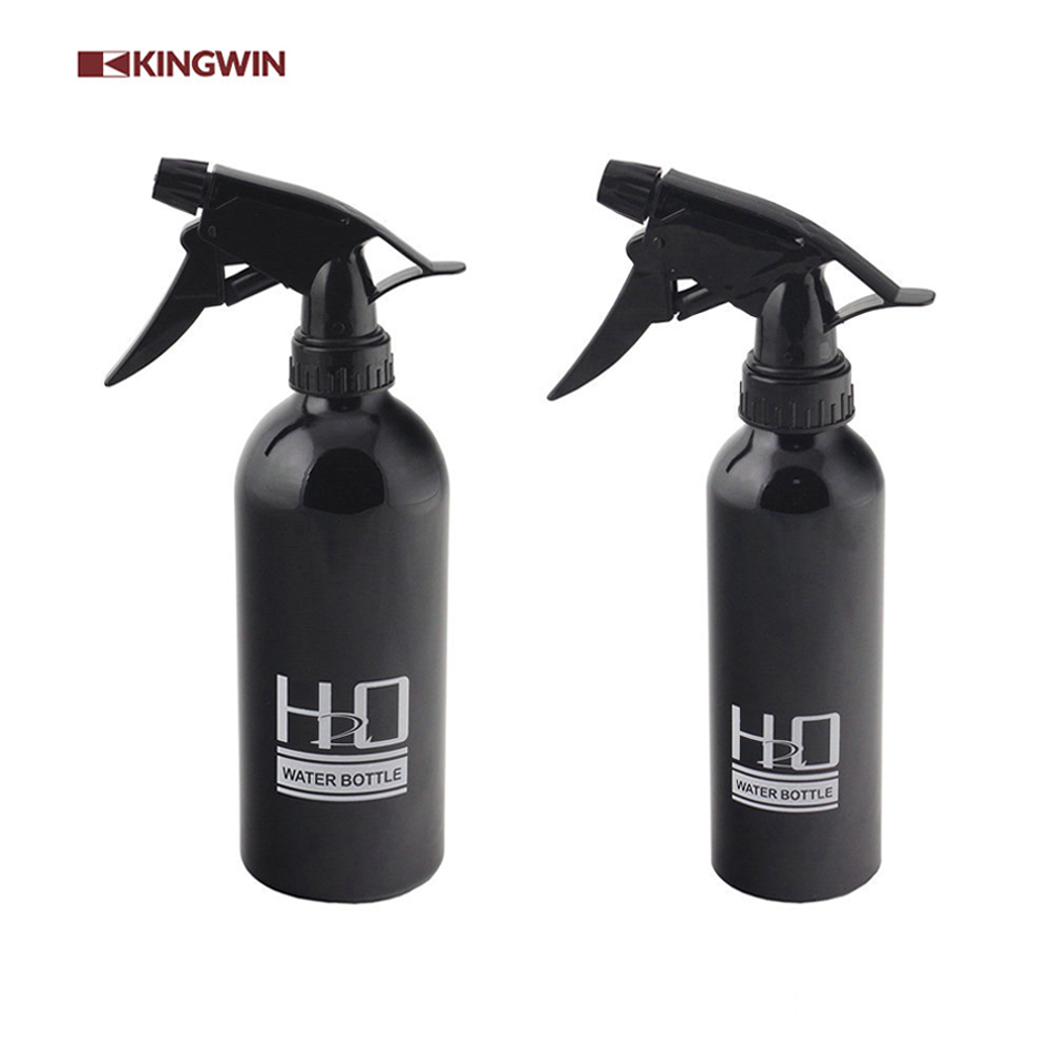 Aluminum Spray Bottle Aluminium 750 Ml 250ml 500ml Shampoo 12 Month Alnumium Hot Stamping Easy Open End KINGWIN White/ Silver