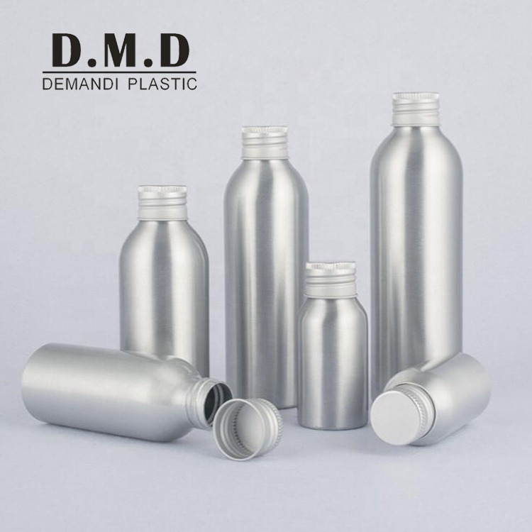 Aluminum bottles 30 ml 50 ml 100 ml 150 ml 200 ml 250 ml empty aluminum bottle with screw top