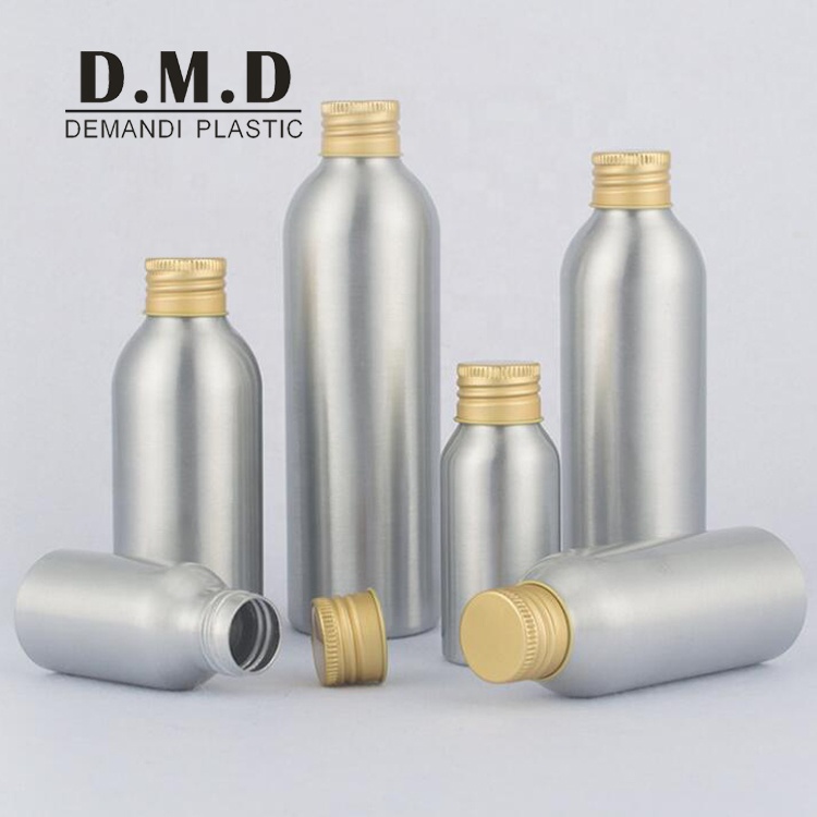 Aluminum bottles 30 ml 50 ml 100 ml 150 ml 200 ml 250 ml empty aluminum bottle with screw top
