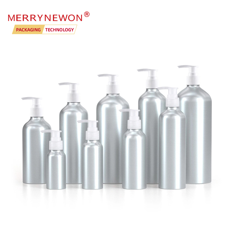 Aluminum lotion pump shampoo bottles 30ml with pump hand sanitizer 30~1000ml