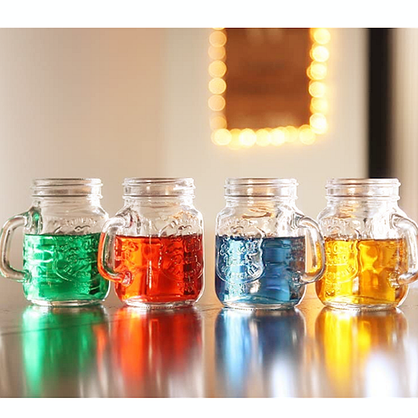 Amazon 60ml 2oz Cute small handle spice herb glass mason jar with lid