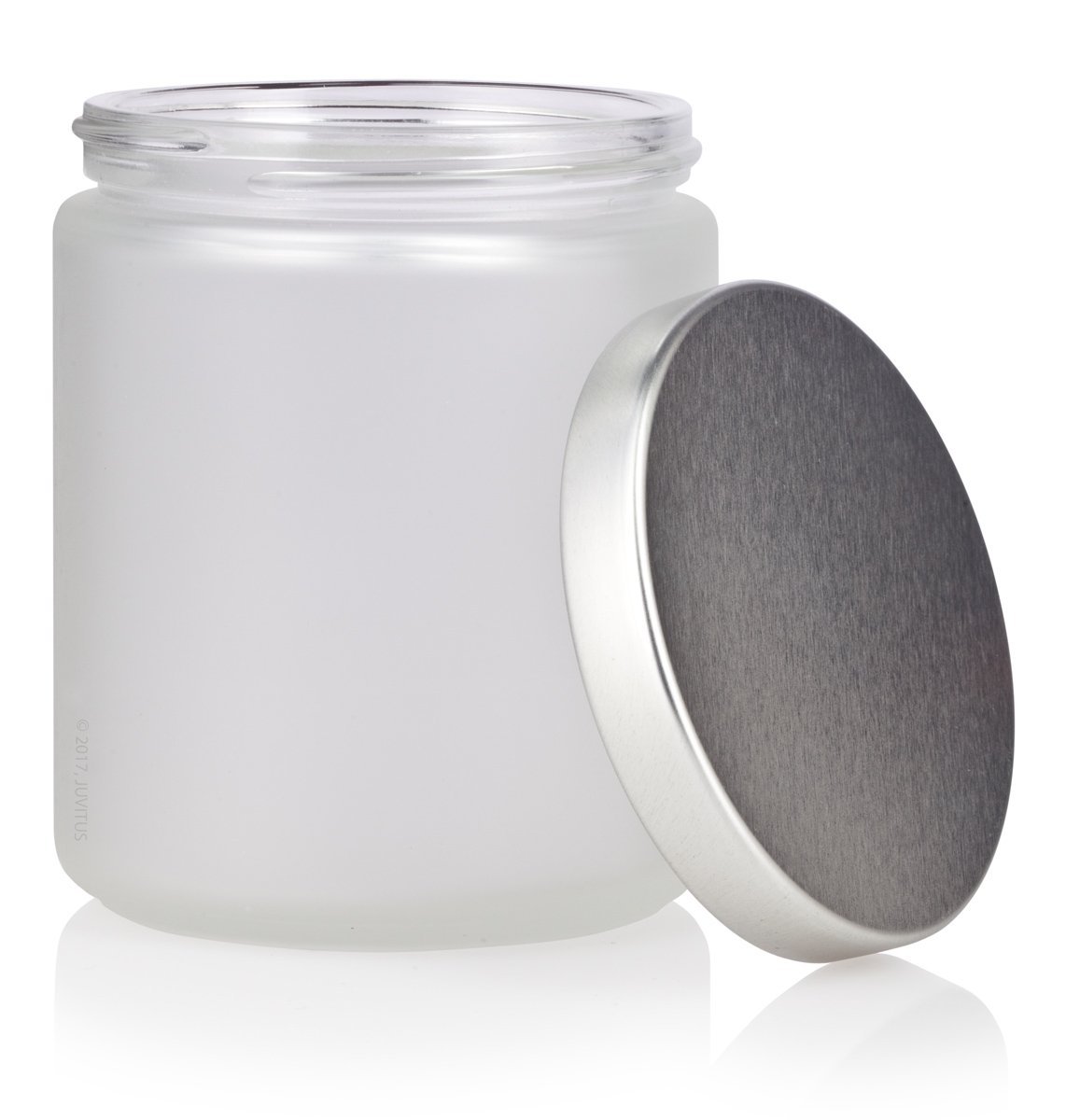 Amazon Hot Sale 8oz Frosted Glass Storage Jar with Lid in Bulk