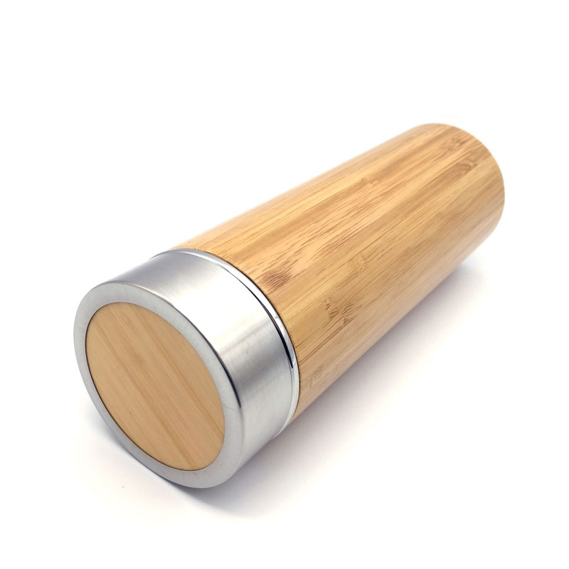 Amazon Hotsale Insulated Thermos Bamboo Stainless Steel Water Bottle