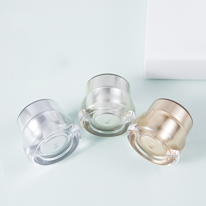 Amazon Top Sale Customizable Cheap Cylinder Cosmetic Containers For Cream Acrylic Jars 7g
