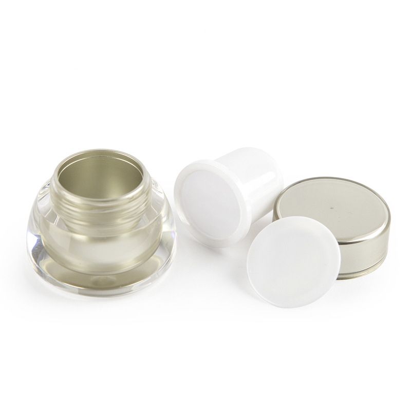 Amazon Top Sale Customizable Cheap Cylinder Cosmetic Containers For Cream Acrylic Jars 7g