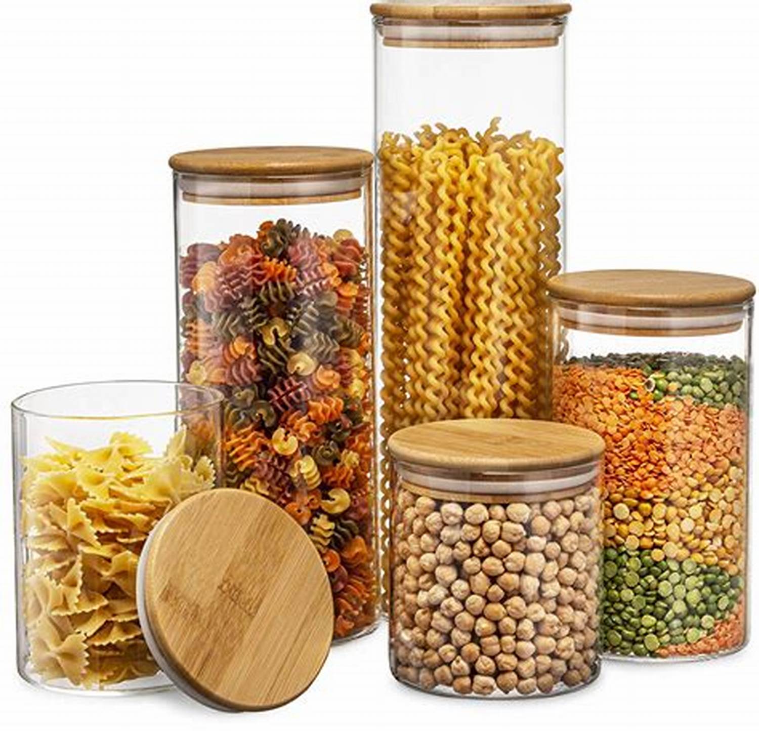 Amazon Top Seller 2020 Food Storage Glass Storage Jar With Airtight Lid Kitchen Use