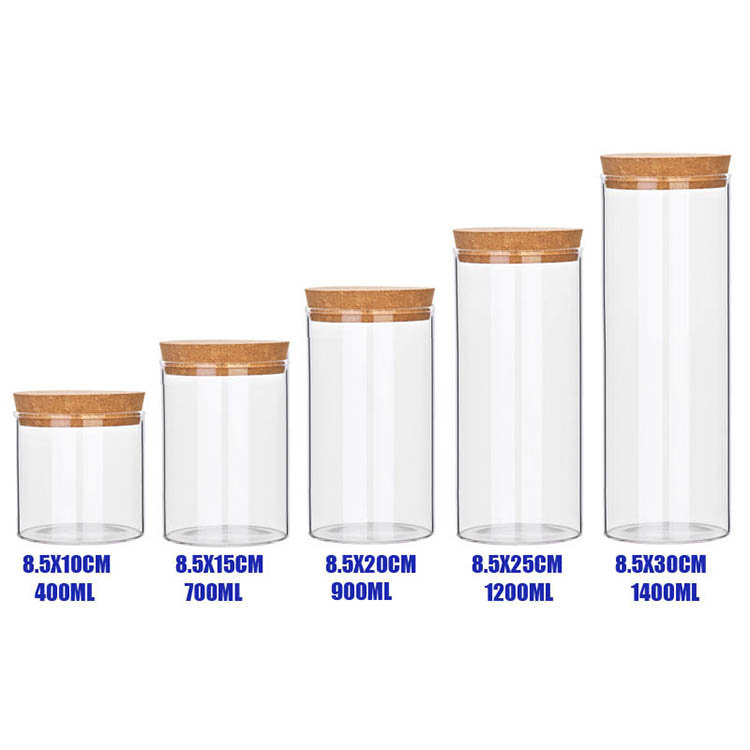 Amazon Top Seller Cheap Glass Food Storage Containers With Cork Lid Supply All