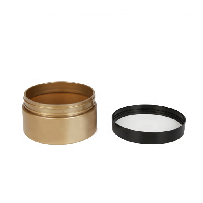 Amazon Top sale plastic amber Empty 250g cosmetics cream jar with lid for body butter
