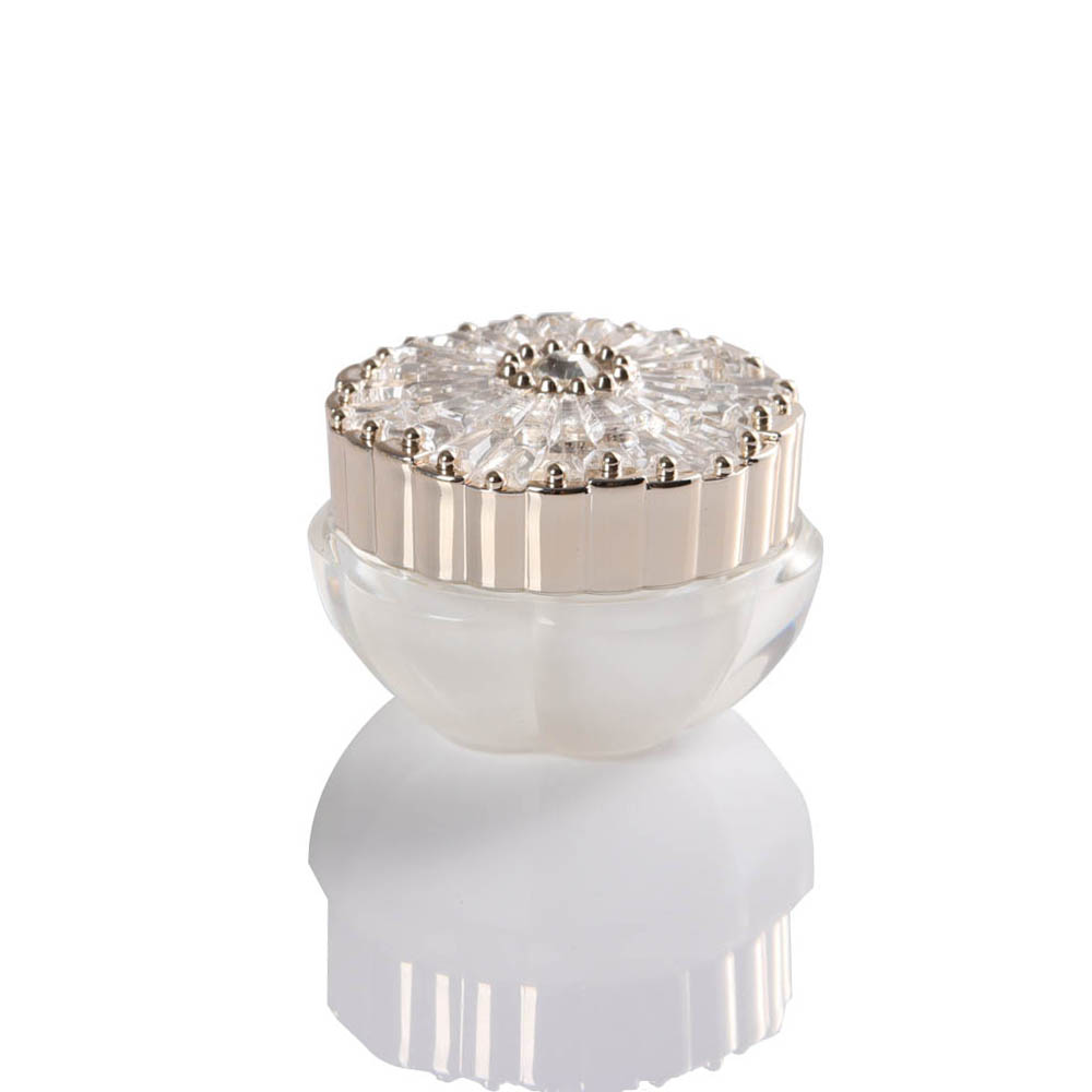 Amazon Wholesale Manufacturer Luxury Diamond Jar Round CreamJar
