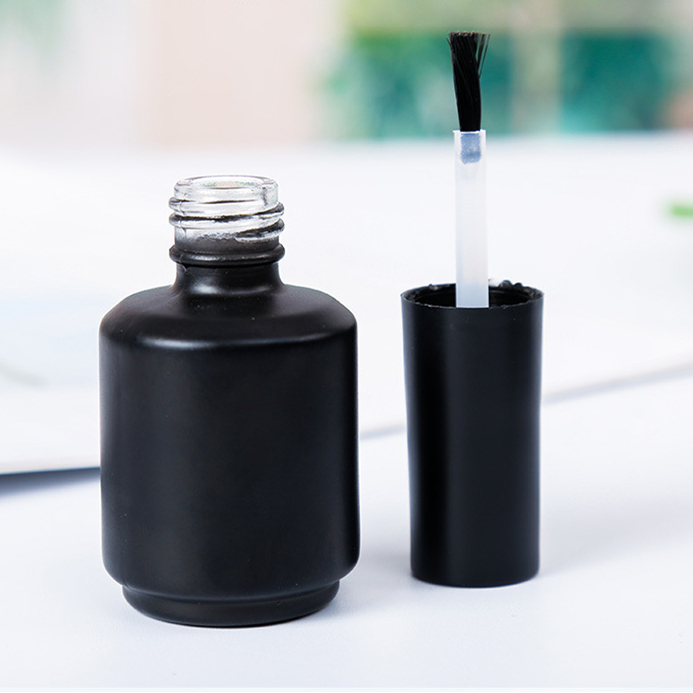 Amazon hits the shelves fashion15ml liquid medicine glass bottle nail polish glue bottle With brush