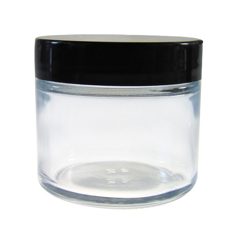 Amazon hot sale 2oz 60g Cosmetic Cream Packaging Glass Jar with Lid Luxury