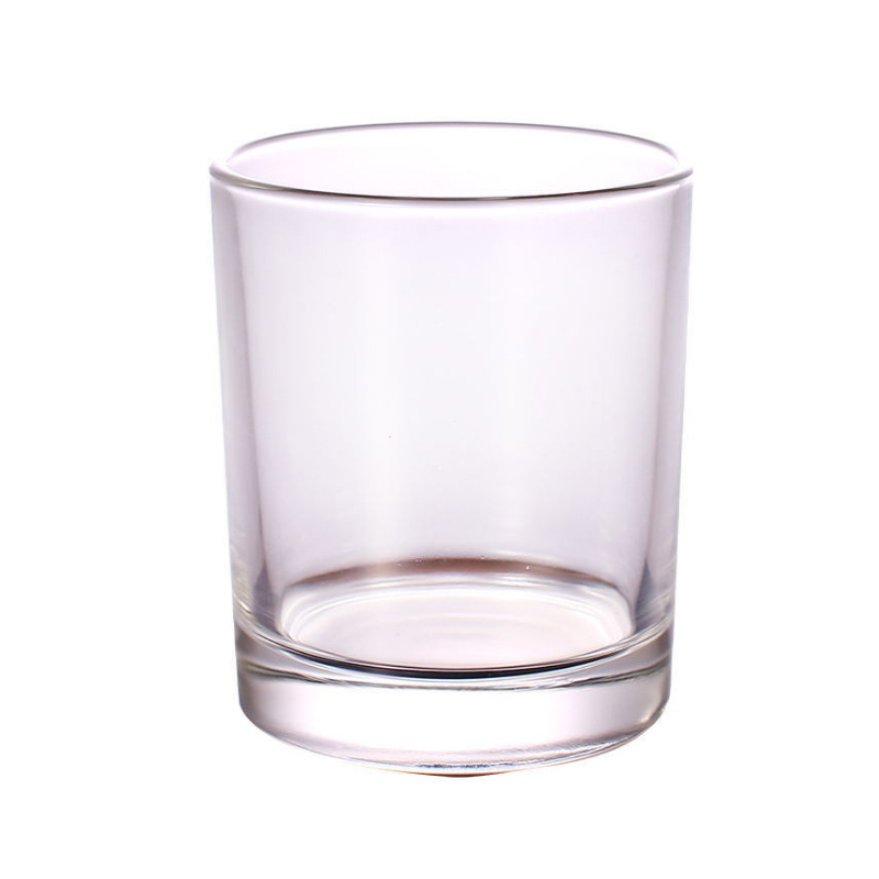 Amazon hot sale 8 oz 9 oz straight sided glass jar with wood lid for candle making