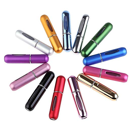 Amazon luxury 5ml Travel Mini Refillable Perfume atomizer spray bottle