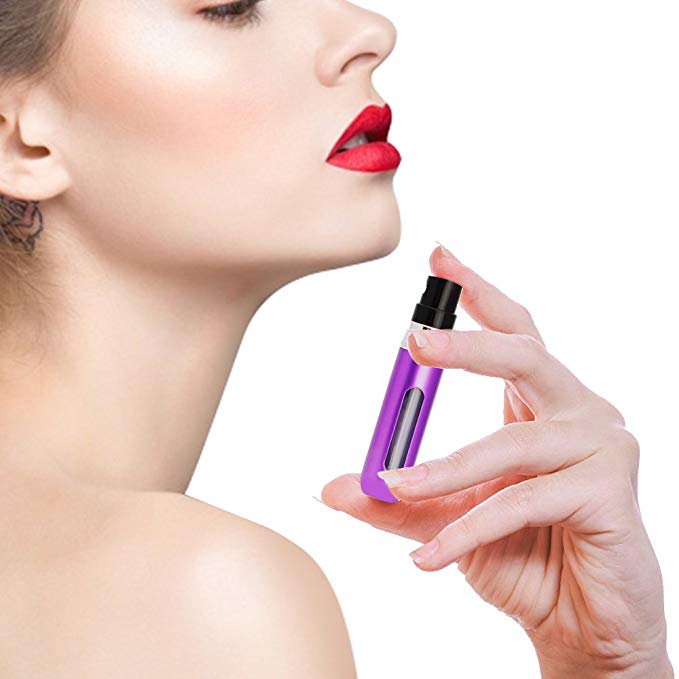 Amazon luxury 5ml Travel Mini Refillable Perfume atomizer spray bottle