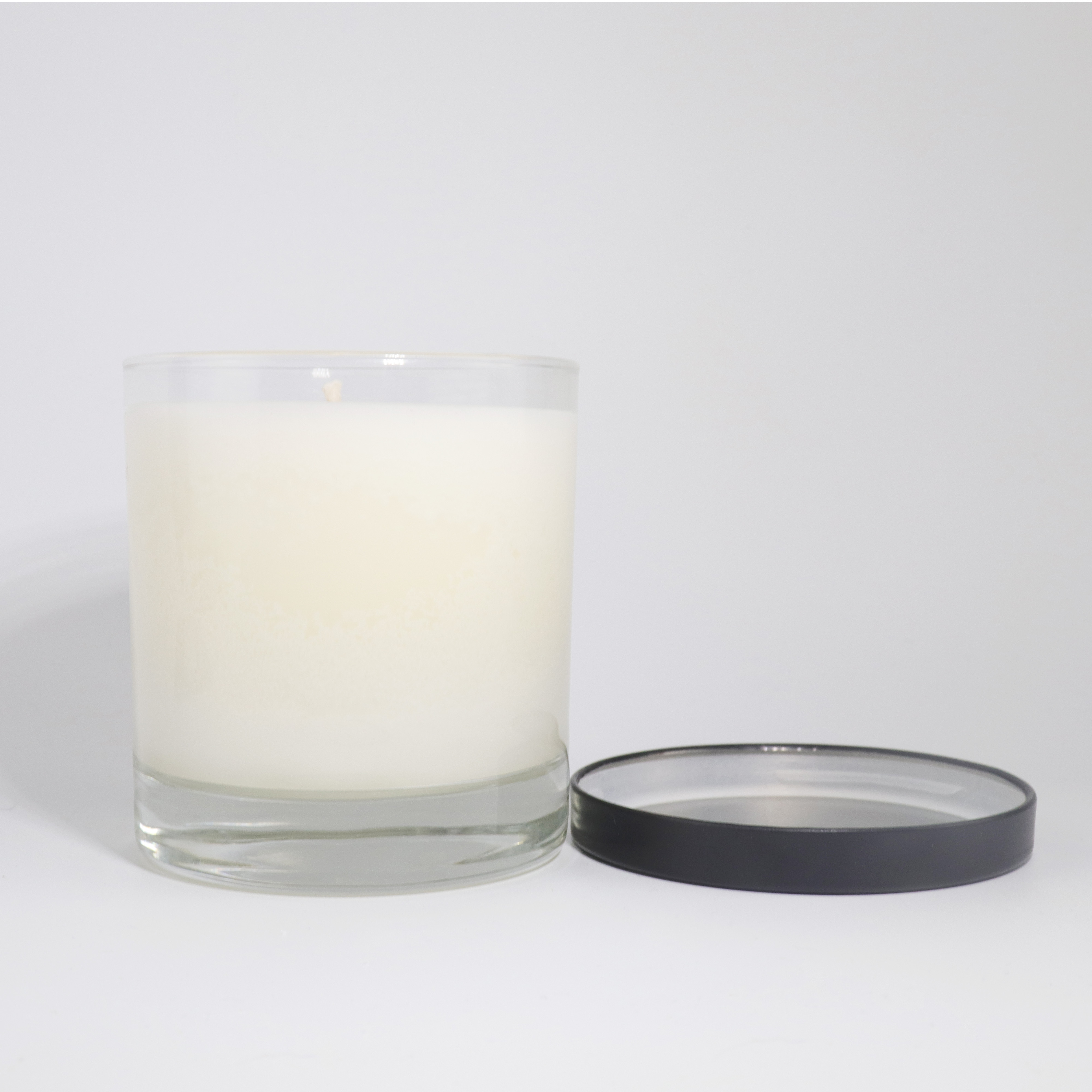 Amazon popular10 oz clear glass candle jar with metal