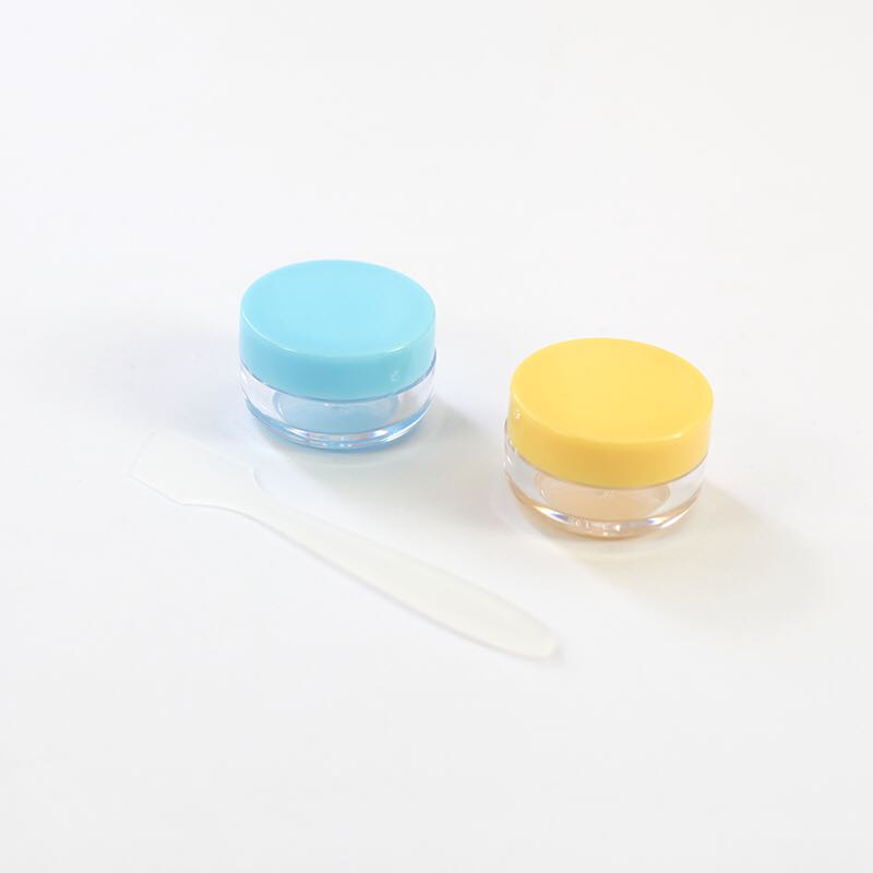 Amazon top selling portable travel 2pcs plastic jar empty cosmetic cream box