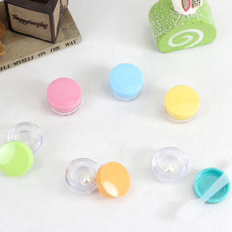 Amazon top selling portable travel 2pcs plastic jar empty cosmetic cream box